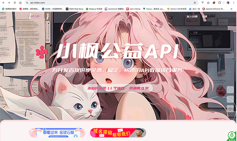 小枫公益API - 致力于为开发者提供免费、稳定、快速的Web Api服务